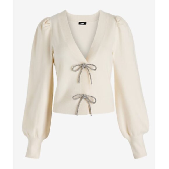 Express Women's Bow Cardigan‎ - Picture 1 of 4